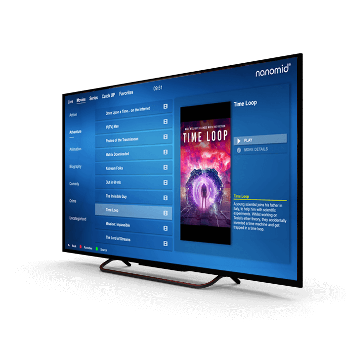 Nanomid La Prima App IPTV Con VPN Integrata